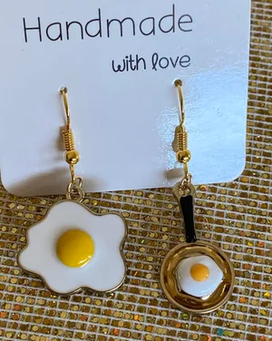 Handmade Adorable Eggs Fashion Earrings thumbnail 1