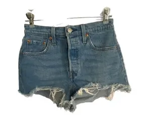 Levi's 501 Original Cut-Off Denim Shorts Size W25 thumbnail 1