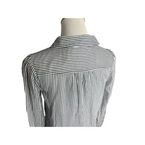 Womens Lily Pulitzer Blue & White Striped Long Sleeve Day Shirt Dress - Sz 4 thumbnail 5