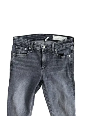 RAG & BONE Black Gray Skinny Jeans Size 26 thumbnail 6