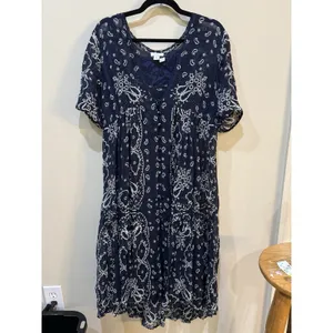 Sundance Brieia Bandana Print Sheer Button Front Dress Size Medium Paisley thumbnail 2