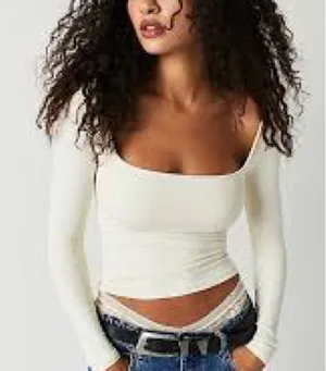 Free People Clean Lines Long Sleeve thumbnail 1