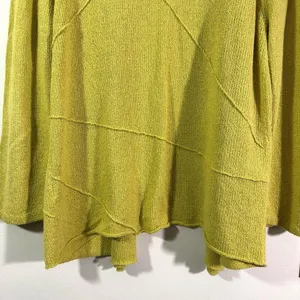 Beyond Threads Green Knit Open Front Sweater Size M thumbnail 9