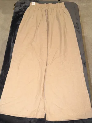 Abercrombie & Fitch Linen Blend Ultra Wide Leg Pant Size XS Short New with tag thumbnail 6