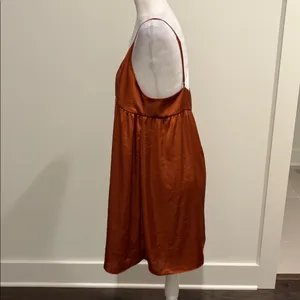 Aritzia Wilfred Satin Lover Mini Dress Sz L thumbnail 3