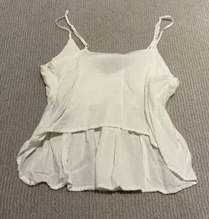 White Flowy Tank thumbnail 2