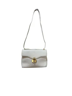 Chic de Paris Structured Textured Gold Toned Hardware Vintage Shoulder Bag thumbnail 12