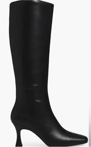 Jeffrey Campbell Checkmate Knee High Boot Black thumbnail 1