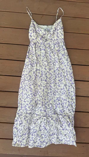 FRNCH Paris Purple Floral Spaghetti-Strap Dress thumbnail 1