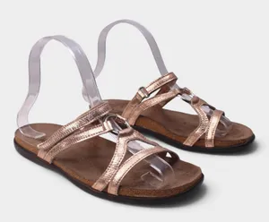 NAOT Carmen Soft Rose Gold Leather Sandals EU 37 US 6-6.5 thumbnail 1