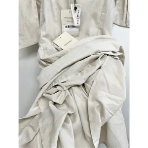 MIOU MUSE Dress‎ Size Small Bow Tie A-Line Mini Linen Blend New thumbnail 11