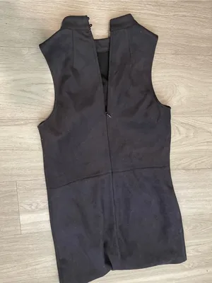 Astr Black Sleeveless Mock Neck A-Line Dress Skirt thumbnail 3