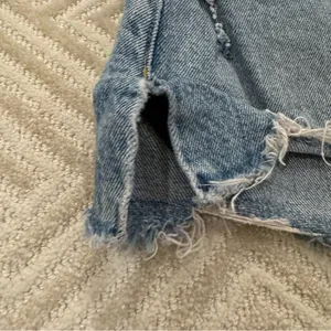 Abercrombie High Rise Distressed Jean Shorts thumbnail 4