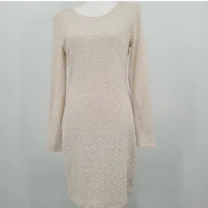 Jennifer Lopez Women’s Blush Pink Long-Sleeve Cocktail Bodycon Dress Size Large thumbnail 4
