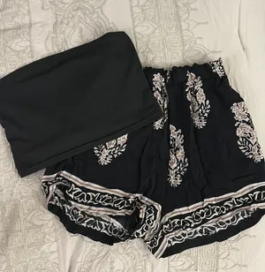 Crop Tube Top And Flowy Shorts Set thumbnail 1