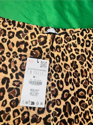NWT Zara Leopard Print Pants Set with size Small thumbnail 5