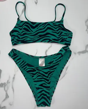 Target Green Zebra Bikini thumbnail 1