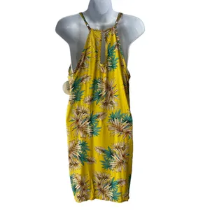 NWT SlothToes Costa Rica Women's Size‎ XS Yellow Tropical Vacation Mini Dress thumbnail 5
