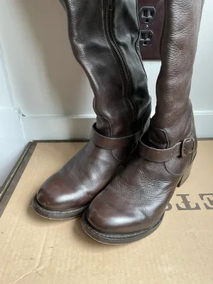 Stetson Bianca Over The Knee Brown Leather Zipper Fashion Riding Boots thumbnail 4