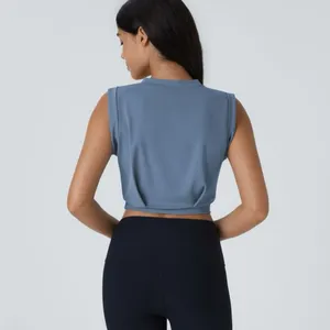 Halara 082HO.- Crew Neck Sleeveless Cropped Yoga Tank Top. Size L thumbnail 3