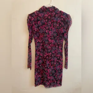 MISA Los Angeles Stormi Dress in Black Floral thumbnail 8