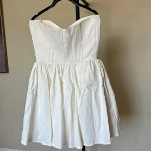 HOUSE OF CB L A-C longer length 'Katherine' White Strapless‎ Corset Mini Dress thumbnail 6