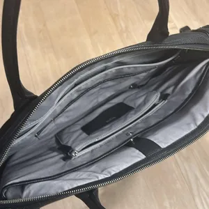 Tumi Stanton Kiran Tote Black Leather Travel Bag thumbnail 8