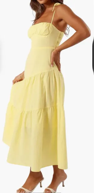 Petal and Pup Nordstrom Yellow Maxi Dress thumbnail 1