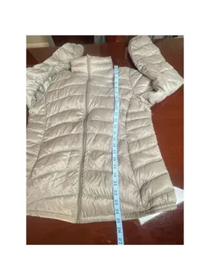 Uniqlo Ultra Light Down Packable Puffer Jacket Greige Champagne L Quiet Luxury thumbnail 9