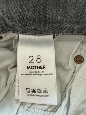 MOTHER The Tomcat Ankle Jeans All Nighter Gray High Rise Straight Size 28 thumbnail 9