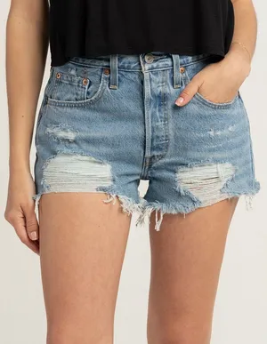 LEVI’S 501 High Rise Denim Shorts NWT thumbnail 1