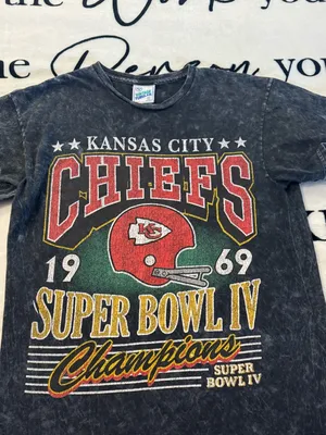 Vintage '47 Kansas City Chiefs Women's Black T-Shirt – Rocker Model, Size M thumbnail 2