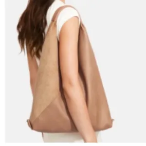 Anthropologie SHIRALEAH Two-Tone Tan VEGAN Leather Women's Bag thumbnail 2