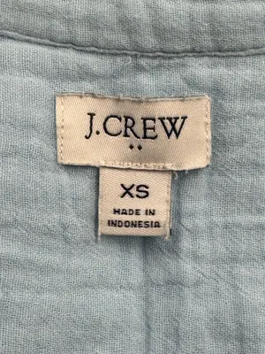 J. Crew Light Blue Cotton Gauze Button Up Shirt Women’s XS thumbnail 3