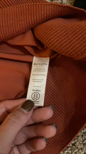 athleta top rust color size small thumbnail 3