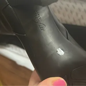 Alfani Step N Flex Elegant Black Knee-High Tall Black Faux Leather Boots NIB thumbnail 8