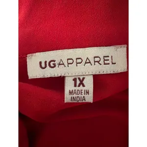 UG Apparel Ohio State Buckeyes Red Roll Tab Sleeve Tunic Blouse Women 1X OSU thumbnail 5