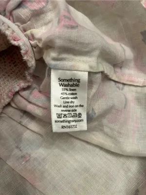 Anthropologie Something Navy Smocked Peplum Top | White Floral thumbnail 5