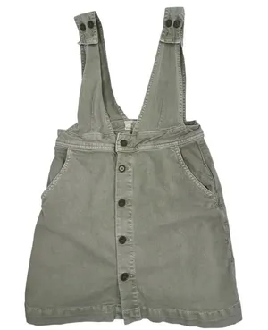 Free People‎ We The Free Women's Size 4 Green Mallory Jumper Overall Dress thumbnail 1
