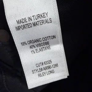 Agolde Riley Long Jeans Womens Size 25 Black Button Fly Denim 27" A9090-1288 thumbnail 9