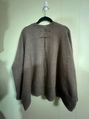 Zenana Chocolate Brown Top-Size S/M Fleece Cozy athleisure thumbnail 3