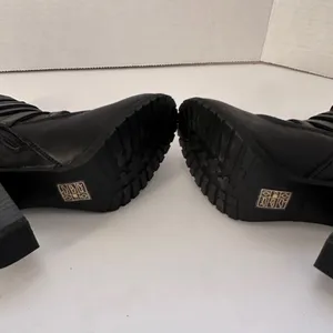 Call It Spring Boots Womens Ankle Booties Black Leather Block Heels thumbnail 6