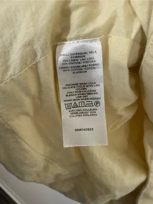 LOFT Square Neck Butter Yellow Linen Blend Sleeveless Top Medium thumbnail 5