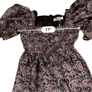 Mary Benson Lucinda Winter Floral Black & Pink Jacquard Dress Sz S‎ NEW Prairie thumbnail 8