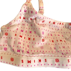 Skims Fits Everybody Scoop Pink Fair Isle Bralette NWOT Size Small thumbnail 3