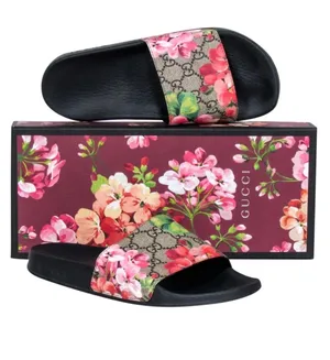 Gucci GG Blooms Supreme Floral Slide Sandals thumbnail 1