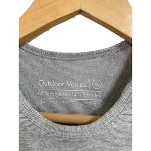 Outdoor Voices Athena Crop Top Gray Heathered Size XS Grey‎ Summer athletic thumbnail 3