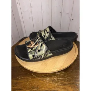 Crocs RealTree Camo Iconic Comfort Slides Sandals‎ W7 M5 (Shrunk To this size) thumbnail 4