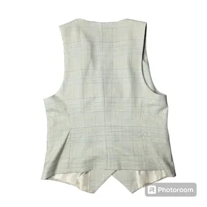 Zara Plaid‎ Button Front Vest thumbnail 5
