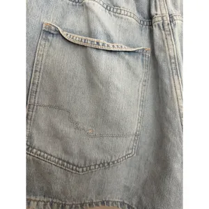 Free People We The Free Clark Pleated Denim Shorts Light Blue Women's Size Small thumbnail 9